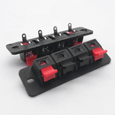 2x 4 Position Push In Jack Spring Audio Speaker Load Terminals Panel Connector