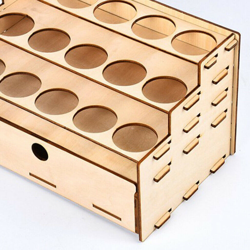 DIY Wooden Paint Rack Ink Storage Organizer 15-grid with drawer organizer