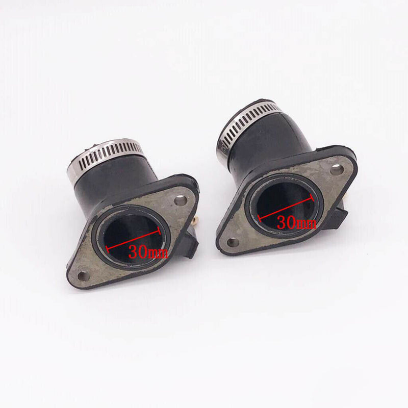 1 Pair Carburetor Intake Pipe Manifold and Clamp for Yamaha V Star XVS650