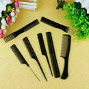 10 Piece Comb Set Hair Styling Professional Black Brush U5E1 U8Q6 X6Z8 Barb S7C9