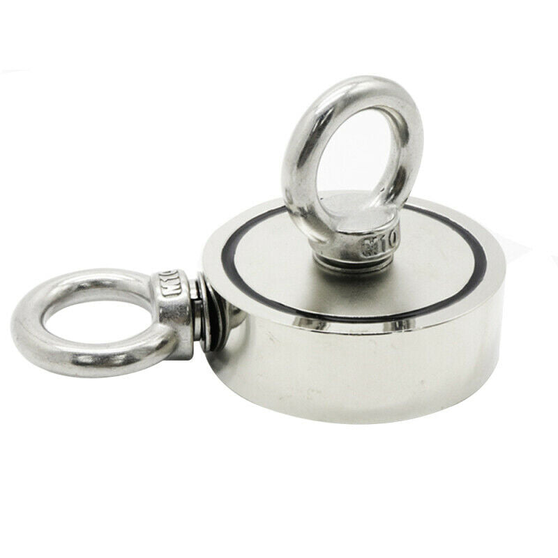 Double-Sided Fishing Magnet Round Pulling Force Super Strong Neodymium Fish REP