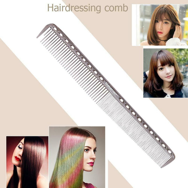 Pro Carbon Anti Static Hair Styling Comb Wide Teeth Hairdress Brush (1807)