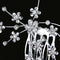 Bridesmaid Crystal Flower Hair Slide Comb Wedding Tiara Headpiece Jewelry