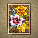 5D DIY Full Drill Diamond Mosaic Painting Cross Stitch Flowers Embroidery