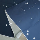 Vinyl Christmas Day Ice and snow, house, elk sled on the moon Seamless back