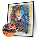5D Special Shaped Diamond Painting Colorful Lion DIY Embroidery Crystal Art