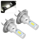 H7 LED Headlight Bulbs Conversion Kit Hi/Lo Beam 80W 4000LM 6000K Super Bright3C