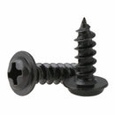 45Pc M1.2*3-5mm Phillips Pan Head Washer Wood Self Tapping Screws kit Zinc Black