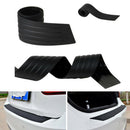 Black JDM Rubber Car Rear Bumper Protector Trunk Sill Plate Guard Scratch Pad