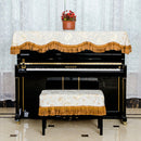 Plush Piano Stool Chair Covers for Solo Pianos Bench Yellow Color