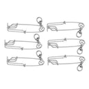 6pcs Long Line Fishing Clips Connector Float Line Clip Sea Fishing Tackle
