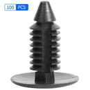 100Pcs Car Fastener Clips 8mm Bumper Rivets Screws Panel Push Fastener Rivet Kit