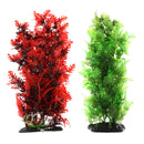 2pc Aquatic Plants, Large Aquarium Plant Plastic Fish Tank High Tree Decorations