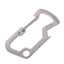 Survival Camping Hiking Rescue Gear Mini Carabiner Keychain EDC Multi Tool A