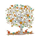 Tree DIY Stamped Cross Stitch Kit Printed Pattern Without Frame 14CT 30x32cm