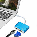 Aluminum Multi-Function Thunderbolt Mini Displayport 1.2 to HDMI 4K& VGA Co D8P6