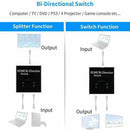 HDMI 2.0 HDTV Switch Switcher Splitters Bi-Direction 2x1 4K In 1x2 Hub HDCP Z4H4