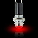 1x 16mm 5/8" 120V AC DC LED Signal Indicator Pilot Light Bulb Hot Rod Red Useful