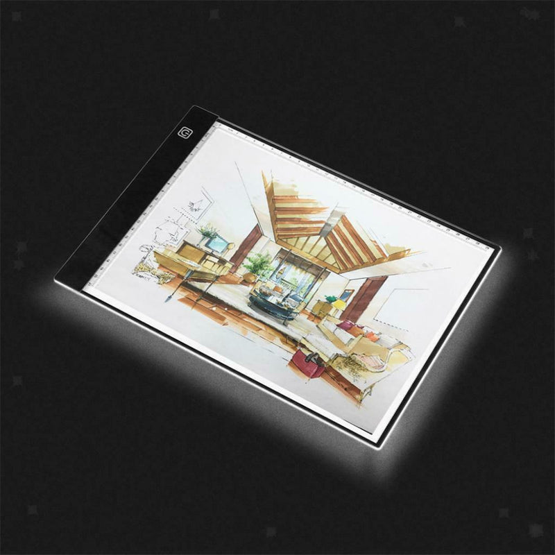 LED Tracing Light Box Board  A4 Drawing Copy Pad Table Stencil Display