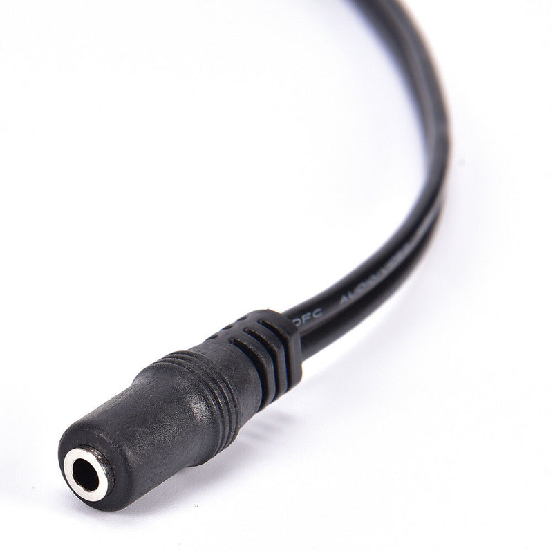 2-RCA Cable Male Plug to 3.5mm Female Aux Audio Headphone Jack ConverterAdapt 3c