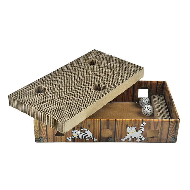 Corrugated Paper Pet Cat Scratching Board Kitten Play Grinding Claw Toys