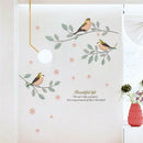 Cartoon birds tree branch wall decals living room bedroom pvc diy mural art FT