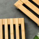 Plant Flower Pot Removable Tray With Roller Pulley Universal Wheel Wooden B