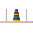 Wooden Colorful Ten-storey Tower of Logic Puzzle Brain Teaser Intellectual  G7B7