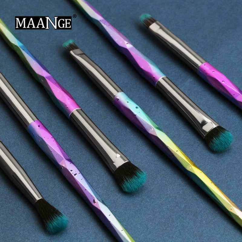 Makeup Brushes Kit Powder Eye Shadow Applicator Colorful Cosmetic Brushes Kit