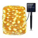 200 LED Copper Wire Waterproof Solar LED String Lights (Warm White 20m) A