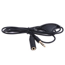 Earphone in Line Volume Control Cable Male to F 3.5mm Stereo Audio Adaptor A