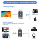 Wireless Music Audio Dongle 2 in 1 USB Bluetooth Adapter Transmitter Receiver