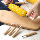 8PCS Corn On The Cob Holders Stainless Steel BBQ Prongs Skewers Forks Party yui