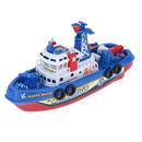 Kids Electric Ship Fire Boat Water Spray Music Sound Light Educational Toys