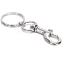 10X 25mm Lobster Clasp Ripple Keychain Split Ring Short Chain Key Ring DIY F Nw