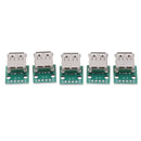 5pcs Type A Female USB To DIP 2.54mm PCB Connector USB PCB Board Connector