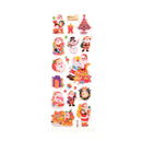 4x Christmas Santa Claus Cartoon Stickers Kids Decorative Toys ES