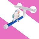 Pet Parrot Bird Standing Platform Rack Wall Shelf Bath Shower Stand Toys