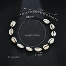 Fashion Black Rope Chain Natural Seashell Choker Necklace Collar Necklace S
