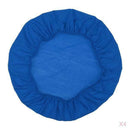 4Pcs Square Round Stretch Dining Wedding Chair Seat Cover for 35-50cm Blue