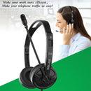With Microphone USB Headphone Phone PC Audio Control Call Center 3.5mm Jack