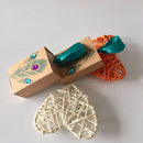 Peacock feather candy drawer box design wedding supplies artificial rhinest G5X3