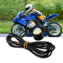 2PCS LED Eagle Eye Lamp Motorcycle Rear View Mirror Light Running Daytime L U5U7