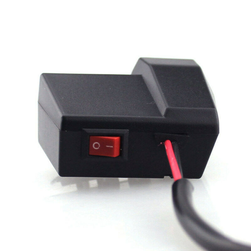 12V  Motorcycle Fixed bracket Socket  Splitter Dual USB Charger Power Adapter