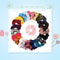 22pcs Velvet Scrunchies Women Elastic Hairband Hair Rings Ponytail Holder A#S