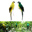 2pcs Creative Handcraft Artificial Parrot Birds Garden Sculpture Home Art