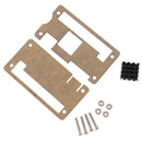 Raspberry Pi Zero W wireless Acrylic Case with Heat Sink Clear Black Enclos BX