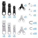 84*Zip Head Replacement Kit For Repairing Tools With Fixer Install Pliers