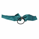 Lady lovely Bilayer ribbon Bow Elastic hair ring Dark green