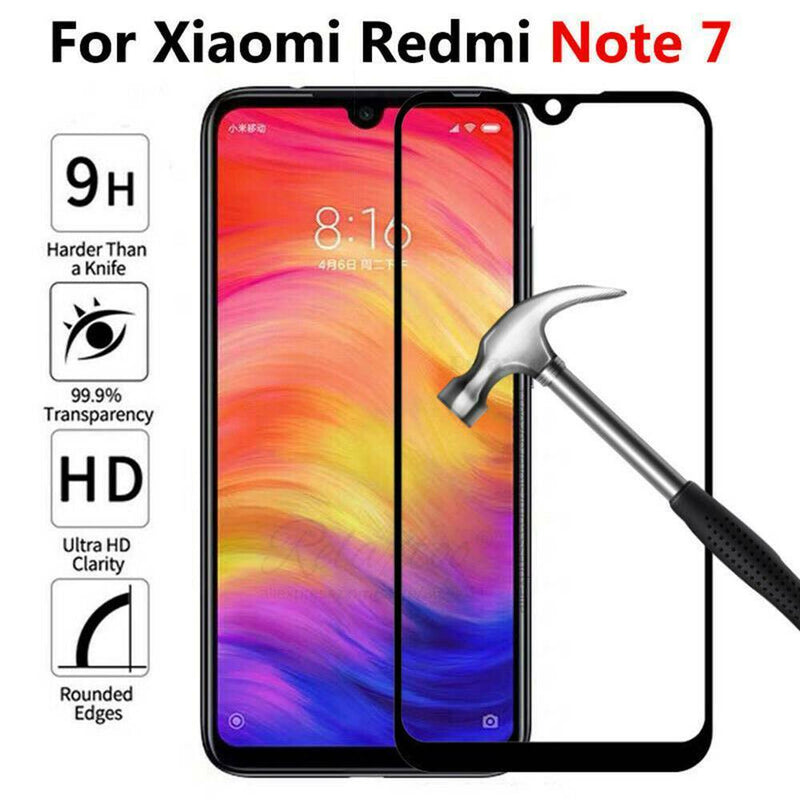 2-In-1 Screen Protector For Redmi Note 7 Camera Glass Tempered Protective Film
